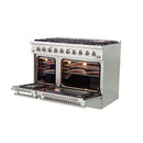 Forno 2-Piece Appliance Package - 48-Inch Gas Range & 60-Inch Pro-Style Refrigerator in Stainless Steel (FBDL-005-01CAUS)