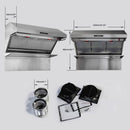 Forno 5-Piece Pro Appliance Package - 36-Inch Dual Fuel Range, Refrigerator, Wall Mount Hood with Backsplash, 24-Inch Microwave Oven, & 3-Rack Dishwasher in Stainless Steel