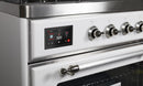 ILVE 30" Majestic II Dual Fuel Range with 5 Burners - 2.3 cu. ft. Oven - Chrome Trim in White (UM30DNE3WHC) Ranges ILVE 