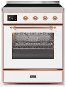 ILVE 30" Majestic II induction Range - Copper Trim in White (UMI30NE3WHP) Ranges ILVE 