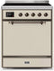 ILVE 30-Inch Majestic II induction Range with 4 Elements - 4 cu. ft. Solid Door Oven - Antique White (UMI30QNE3AWB)