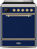 ILVE 30" Majestic II induction Range with 4 Elements - 2.3 cu. ft. Oven - Blue (UMI30QNE3MBG) Ranges ILVE 