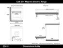 ILVE 30" Majestic II induction Range with 4 Elements - 2.3 cu. ft. Oven - Brass Trim in Midnight Blue (UMI30NE3MBG) Ranges ILVE 