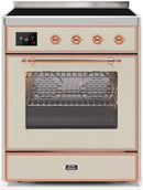 ILVE 30" Majestic II induction Range with 4 Elements - 2.3 cu. ft. Oven - Copper Trim in Antique White (UMI30NE3AWP) Ranges ILVE 