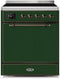 ILVE 30-Inch Majestic II induction Range with 4 Elements - 4 cu. ft. Solid Door Oven - Emerald Green (UMI30QNE3EGB)