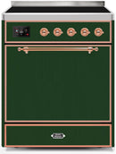 ILVE 30" Majestic II induction Range with 4 Elements - 2.3 cu. ft. Oven - Emerald Green (UMI30QNE3EGP) Ranges ILVE 