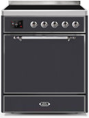 ILVE 30" Majestic II induction Range with 4 Elements - 2.3 cu. ft. Oven - Matte Graphite (UMI30QNE3MGC) Ranges ILVE 
