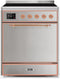 ILVE 30-Inch Majestic II induction Range with 4 Elements - 4 cu. ft. Solid Door Oven - Stainless Steel (UMI30QNE3SSP)
