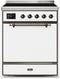 ILVE 30-Inch Majestic II induction Range with 4 Elements - 4 cu. ft. Solid Door Oven - White (UMI30QNE3WHB)
