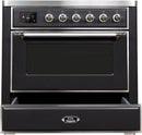 ILVE 36" Majestic II induction Range with 5 Elements - 3.5 cu. ft. Oven - Chrome Trim in Matte Graphite (UMI09NS3MGC) Ranges ILVE 