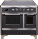 ILVE 40" Majestic II induction Range with 6 Elements - 3.82 cu. ft. Oven - Chrome Trim in Matte Graphite (UMDI10NS3MGC) Ranges ILVE 