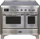 ILVE 40" Majestic II induction Range with 6 Elements - 3.82 cu. ft. Oven - Chrome Trim in Stainless Steel (UMDI10NS3SSC) Ranges ILVE 