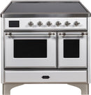 ILVE 40" Majestic II induction Range with 6 Elements - 3.82 cu. ft. Oven - Chrome Trim in White (UMDI10NS3WHC) Ranges ILVE 