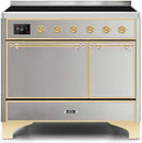 ILVE 40" Majestic II induction Range with 6 Elements - Dual Oven - TFT Control Display in Stainless Steel (UMDI10QNS3SSG) Ranges ILVE 