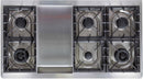 ILVE 48" Majestic II Dual Fuel Range with 8 Sealed Brass Burners and Griddle - 5.62 cu. ft. Oven - Copper (UM12FDQNS3BUP) Ranges ILVE 