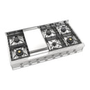 ILVE Professional Plus II 48-Inch Built-In Natural Gas Rangetop with Griddle in Stainless Steel (UHCP48FSS)