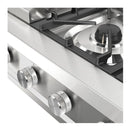 ILVE Professional Plus II 36-Inch Built-In Propane Gas Rangetop with Griddle in Stainless Steel (UHCP36FSSLP)
