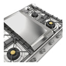 ILVE Professional Plus II 36-Inch Built-In Natural Gas Cooktop with Griddle in Stainless Steel (UHCP965FSS)