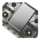 ILVE Nostalgie II 36-Inch Built-In Natural Gas Cooktop with Griddle in Stainless Steel with Brass Knob (UHCP965FNSSG)