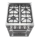 Forno 24-Inch Pro Style Gas Range with 4 Burners in Stainless Steel (FFSGS6290-24)