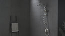 Forno AcquaSPA Retrofit 8-Inch Ovearhead Rainfall Shower with 2.5 GPM Flow Rate, Handheld, Body Jets, 6 Way Diverter in Brushed Nickel (SC32BN-C2)