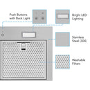Victory Q1 30-Inch 600 CFM Insert Range Hood in Stainless Steel (Q1-30)