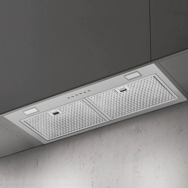 Victory 36-Inch 600 CFM Insert Range Hood with 4-Speed Push Button in Stainless Steel, Bright LED Lights, Auto-Shutoff Timer (Q1-36)