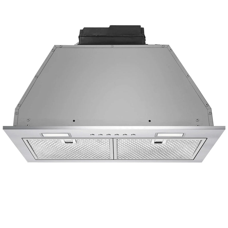 Victory 21-Inch 600 CFM Insert Range Hood with 4-Speed Push Button in Stainless Steel, Bright LED Lights, Auto-Shutoff Timer (Q6-21)