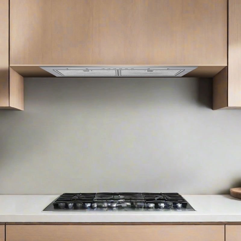 Victory 21-Inch 600 CFM Insert Range Hood with 4-Speed Push Button in Stainless Steel, Bright LED Lights, Auto-Shutoff Timer (Q6-21)