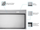 Victory X2 36-Inch 700 CFM Insert Range Hood in Stainless Steel (X2-36)
