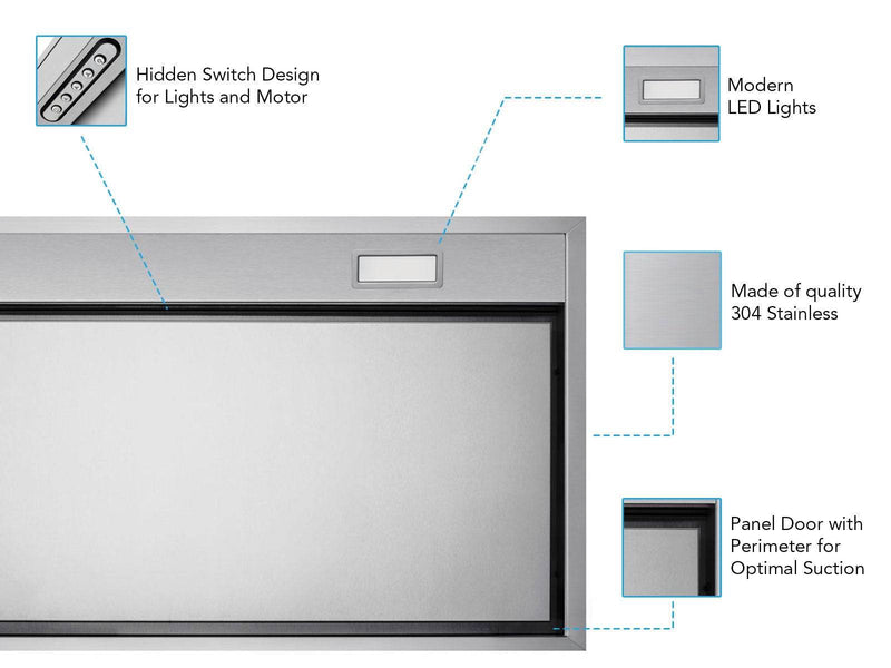 Victory X2 36-Inch 700 CFM Insert Range Hood in Stainless Steel (X2-36)