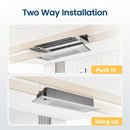 Senville 9K BTU Mini Split Air Conditioner and Heat Pump Condenser with Ductless Ceiling Cassette Air Handlers (SENA-09HF-1WC)