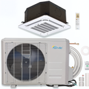Senville 12K BTU Mini Split with 22.2 SEER2, 230V Ductless Air Conditioner and Heat Pump Condenser with Ceiling Cassette Air Handler (SENA-12HF-IC)