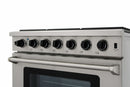 Thor Kitchen 2-Piece Appliance Package - 36-Inch Gas Range with Liquid Propane Kit & Wall Mount Hood in Stainless Steel