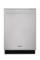 Thor Kitchen A-Series 4-Piece Appliance Package - 36-Inch Propane Gas Range, Refrigerator with Water Dispenser, Dishwasher, and Microwave in Stainless Steel