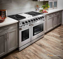 Thor Kitchen 3-Piece Appliance Package - 48-Inch Gas Range with Liquid Propane Kit, Dishwasher & Refrigerator in Stainless Steel