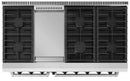 Thor Kitchen 3-Piece Appliance Package - 48-Inch Gas Range with Liquid Propane Kit, Dishwasher & Refrigerator with Water Dispenser in Stainless Steel