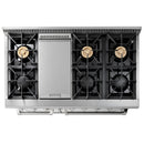 Thor Kitchen 3-Piece Pro Appliance Package - 48-Inch Gas Range with Liquid Propane Kit, Dishwasher & Refrigerator in Stainless Steel