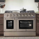 Thor Kitchen 3-Piece Pro Appliance Package - 48-Inch Dual Fuel Range with Liquid Propane Cooktop, Dishwasher & Refrigerator with Water Dispenser in Stainless Steel