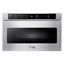 Thor Kitchen 4-Piece Appliance Package - 36-Inch Gas Range with Liquid Propane Kit, Tilt Panel, French Door Refrigerator, Dishwasher, and Microwave Drawer in Stainless Steel
