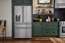 Thor Kitchen 4-Piece Appliance Package - 36-Inch Gas Range with Liquid Propane Kit, Tilt Panel, Refrigerator with Water Dispenser, Dishwasher, & Microwave Drawer in Stainless Steel