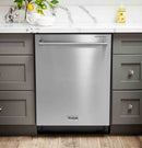 Thor Kitchen 4-Piece Pro Appliance Package - 48-Inch Dual Fuel Range with Liquid Propane Cooktop, Refrigerator with Water Dispenser, Dishwasher, & Microwave Drawer in Stainless Steel