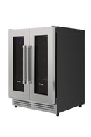 Thor Kitchen A-Series 6-Piece Appliance Package - 48-Inch Gas Range, Pro-Style Wall Mount Range Hood, Refrigerator, Dishwasher, Microwave, and Wine Cooler in Stainless Steel