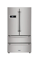 Thor Kitchen 5-Piece Pro Appliance Package - 36-Inch Rangetop with Liquid Propane Kit, Wall Oven, Under Cabinet Hood, Dishwasher & Refrigerator in Stainless Steel
