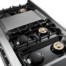 Thor Kitchen 5-Piece Pro Appliance Package - 48-Inch Gas Range with Liquid Propane Kit, Refrigerator with Water Dispenser, Dishwasher, Pro Wall Mount Hood, & Microwave Drawer in Stainless Steel