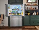 Thor Kitchen 6-Piece Appliance Package - 48-Inch Rangetop with Liquid Propane Kit, Wall Oven, Pro Wall Mount Hood, Refrigerator with Water Dispenser, Dishwasher, Microwave Drawer, & Wine Cooler in Stainless Steel