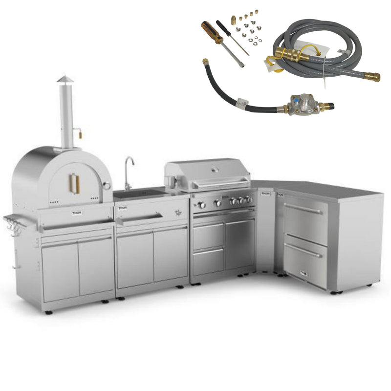 Thor Kitchen Outdoor Kitchen 7-Piece Grill Package – Home Outlet Direct  Canada