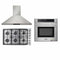 Thor Kitchen 3-Piece Pro Appliance Package - 36" Cooktop, Wall Oven & Wall Mount Hood in Stainless Steel