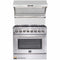 Forno 2-Piece Appliance Package - 36" Dual Fuel Range & Wall Mount Hood with Backsplash in Stainless Steel