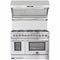 Forno 2-Piece Appliance Package - 48" Dual Fuel Range & Wall Mount Hood with Backsplash in Stainless Steel